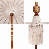 Parasol Autre Crème x 250 cm Coton et bois massif 