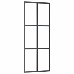 Porte coulissante avec kit de quincaillerie 76x205 cm Verre ESG 