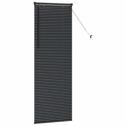 Store de Fenêtre avec des rideaux Autre Noir 80 x 130 cm Aluminium 