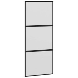 Porte coulissante kit de quincaillerie trempé verre aluminium 