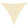 Voile d'ombrage 160 g/m² Crème 3x3x3 m PEHD 