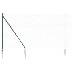 Clôture hexagonale verte 1,6x25 m acier 