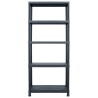 Étagère de rangement Noir 500 kg 90x60x180 cm Plastique 