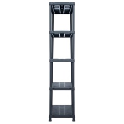 Étagère de rangement Noir 500 kg 90x60x180 cm Plastique 