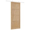 Porte coulissante avec quincaillerie 93x232 cm en Bois massif de pin 