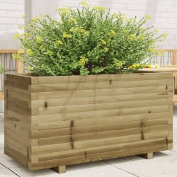 Jardinière 90x40x49,5 cm bois de pin imprégné 