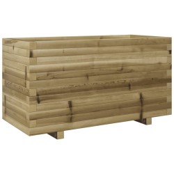 Jardinière 90x40x49,5 cm bois de pin imprégné 