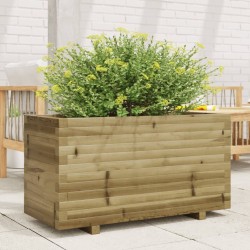 Jardinière 90x40x49,5 cm bois de pin imprégné 