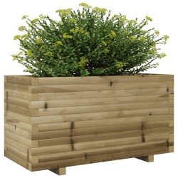 Jardinière 90x40x49,5 cm bois de pin imprégné 