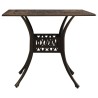 Table de jardin Bronze 90x90x73 cm Aluminium coulé 