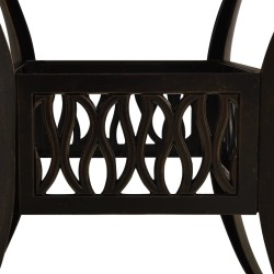 Table de jardin Bronze 90x90x73 cm Aluminium coulé 