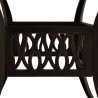 Table de jardin Bronze 90x90x73 cm Aluminium coulé 