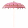 Parasol Autre Rose x 260 cm Coton et bois massif 