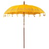 Parasol Autre Jaune x 250 cm Coton et bois massif 