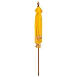 Parasol Autre Jaune x 250 cm Coton et bois massif 