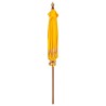 Parasol Autre Jaune x 250 cm Coton et bois massif 
