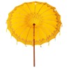 Parasol Autre Jaune x 250 cm Coton et bois massif 
