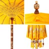 Parasol Autre Jaune x 250 cm Coton et bois massif 