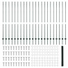 Poteaux de Clôture 11 pcs U-Channel Vert 150 cm Acier 