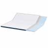 Coussins de Matelas Blanc et Bleu 200 x 200 cm 