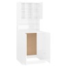 Meuble pour machine à laver Blanc brillant 