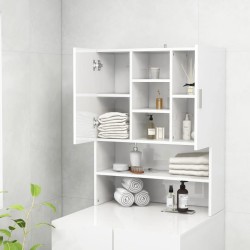 Meuble pour machine à laver Blanc brillant 
