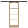 Kit de porte coulissante 78x202 cm en pin massif 