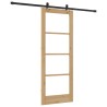 Kit de porte coulissante 78x202 cm en pin massif 