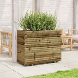 Jardinière 90x40x72 cm bois de pin imprégné 
