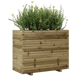 Jardinière 90x40x72 cm bois de pin imprégné 