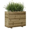 Jardinière 90x40x72 cm bois de pin imprégné 