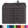 Gants de toilette 10 pcs Anthracite 15 x 21 cm Coton 