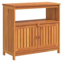 Table console de jardin 80x35x75 cm bois massif d'acacia 