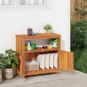 Table console de jardin 80x35x75 cm bois massif d'acacia 