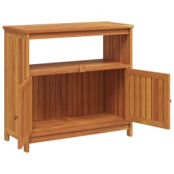 Table console de jardin 80x35x75 cm bois massif d'acacia 