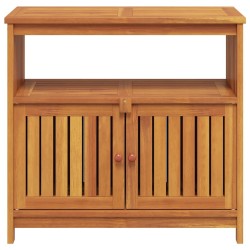 Table console de jardin 80x35x75 cm bois massif d'acacia 