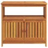Table console de jardin 80x35x75 cm bois massif d'acacia 