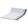 Coussins de Matelas Blanc 140 x 200 cm Polyester sans colle 