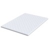 Coussins de Matelas Blanc 140 x 200 cm Polyester sans colle 