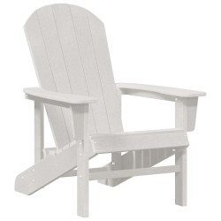 Chaises Adirondack 2 pcs Blanc 74x82x90 cm HDPE 