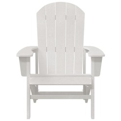 Chaises Adirondack 2 pcs Blanc 74x82x90 cm HDPE 