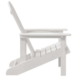 Chaises Adirondack 2 pcs Blanc 74x82x90 cm HDPE 