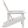 Chaises Adirondack 2 pcs Blanc 74x82x90 cm HDPE 