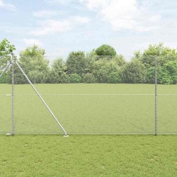 Clôture Hexagonale 1,6x25 m Acier Galvanisé 