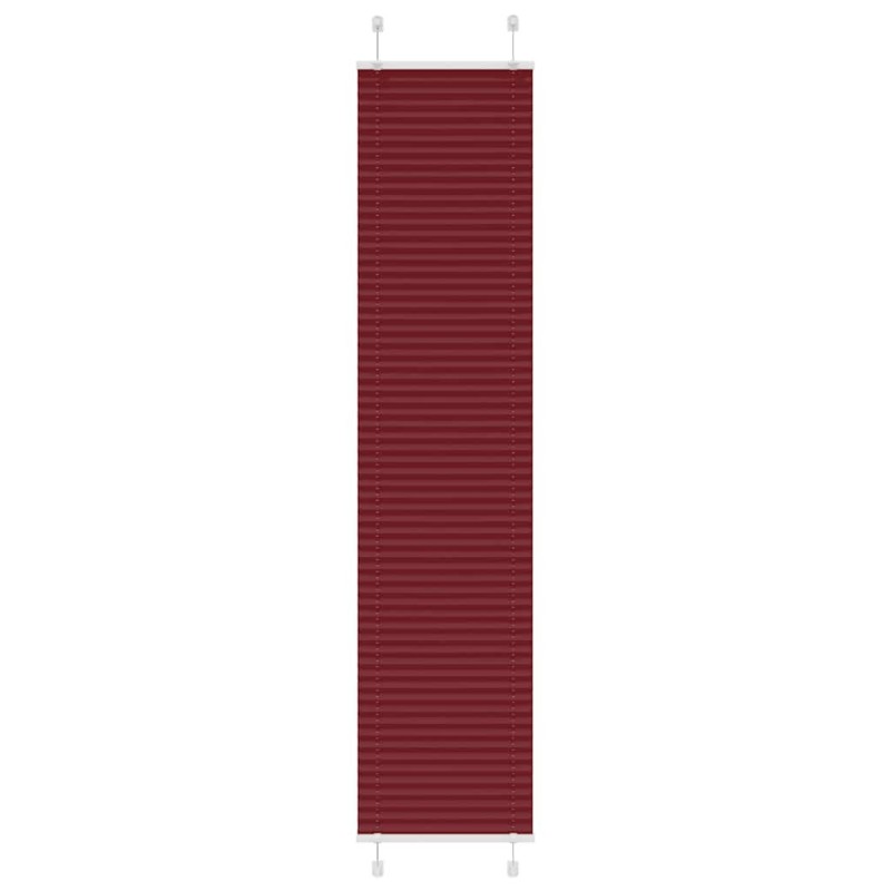 Store plissé rouge bordeaux 50x200 cm largeur du tissu 49,4 cm 