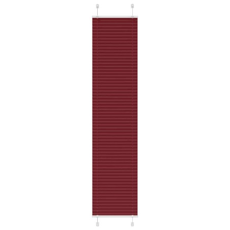 Store plissé rouge bordeaux 50x200 cm largeur du tissu 49,4 cm 