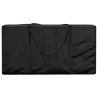 Sac de rangement pour coussins de jardin noir 150x75x75 cm PE 