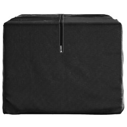 Sac de rangement pour coussins de jardin noir 150x75x75 cm PE 