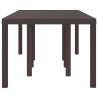 Table de Jardin Marron 250x100x73 cm Poly Rattan 