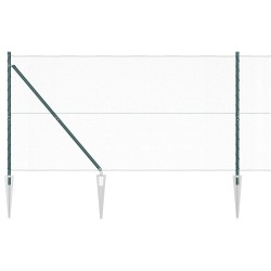 Clôture hexagonale verte 1,4x25 m en acier 